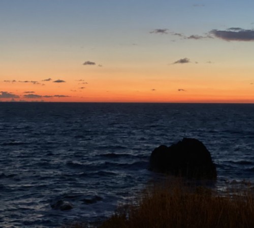 tramonto a marzo a Ischia