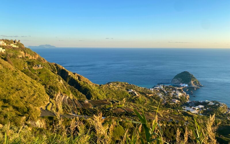 Sant'Angelo from the Serrara viewpoint in Ischia