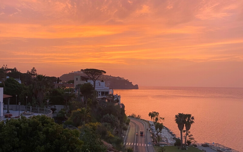 May sunset in Ischia