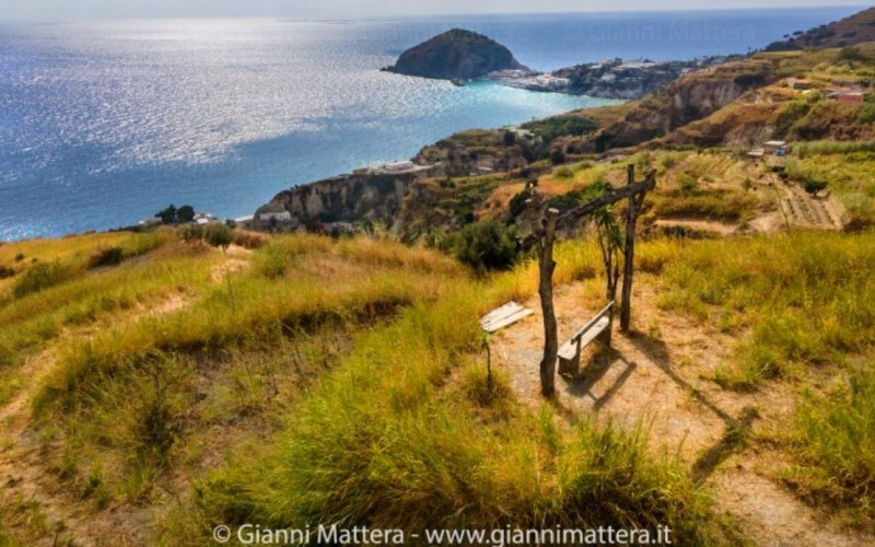 Most beautiful bench in the world in Ischia