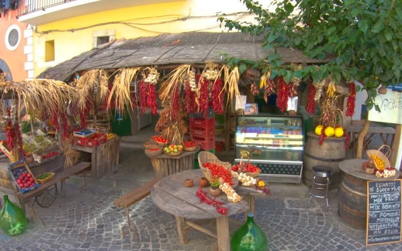 Typical shop in Ischia Ponte