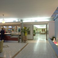 Hall e Bar della struttura con vista panoramica sul mare