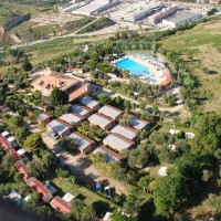 Veduta aerea con il drone dei Bungalow del Residence
