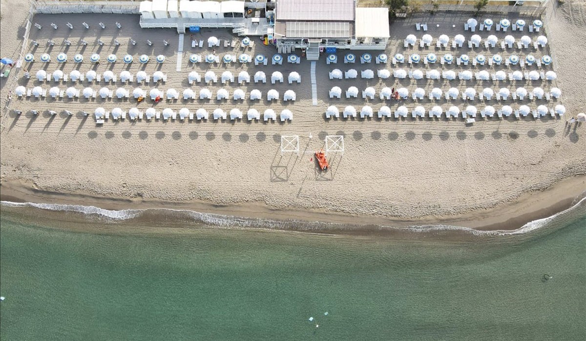 Fruit Village Coral Beach - Fruit Village Coral Beach Resort dettagli spiaggia privata vista dal drone