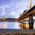 Dettagli ponte Euroasia a Istanbul