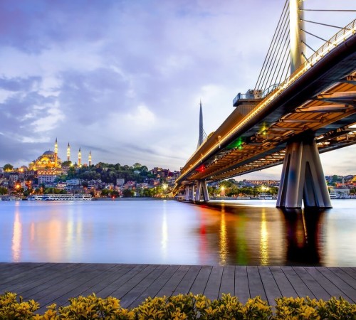 Dettagli ponte Euroasia a Istanbul