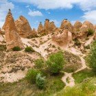 Veduta della valle di Goreme in Cappadocia