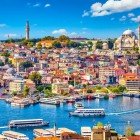 Vista panoramica della baia del Corno d'Oro a Istanbul