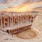 Anfiteatro romano a Hierapolis in provincia di Denizli, Turchia