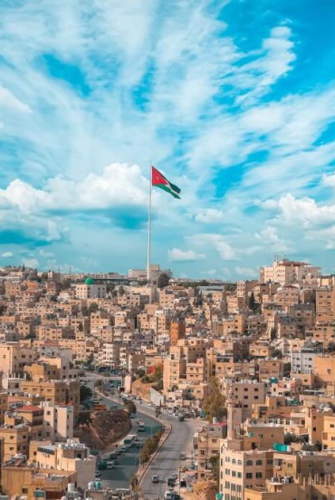 Vista panoramica della città di Amman
