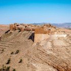 Vista del Castello di Shobak costruito dai crociati sulla montagna reale a 25 km da Petra