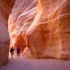 Il Siq, stretto canyon di ingresso per accedere al Tesoro di Petra