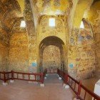 Interni del castello Qasr Kharana (Kharanah o Harrana) vicino ad Amman, Giordania