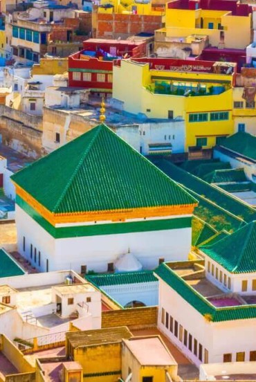 Mochea e Mausoleo di Moulay Idriss in Marocco