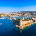 Vista dall'alto di Bodrum e del suo imponente Castello