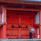 Ingresso nord del Tempio Sanjusangen-do, famoso per le sue 1001 statue dorate di Buddha.