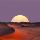 desero al tramonto