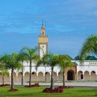 Il Palazzo Reale di Rabat, circondato da giardini curati e rigogliosi, offre un’oasi di pace tra fontane, piante esotiche e architettura maestosa.