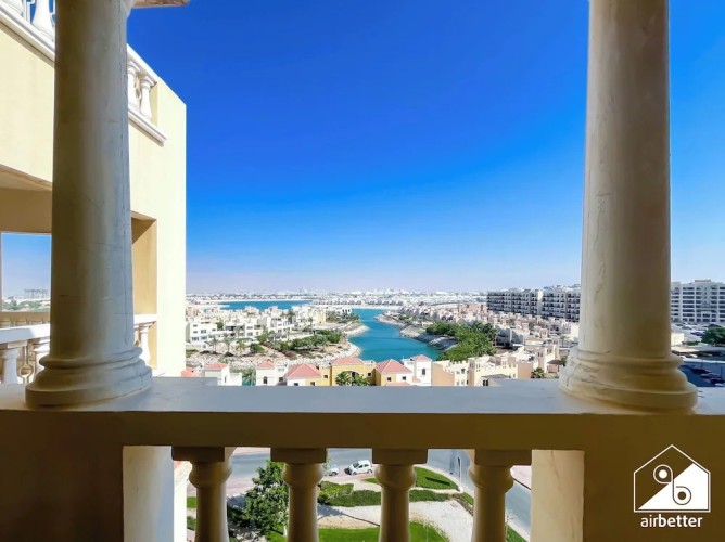 Peaceful Lagoon View l 1BR in RAK With Balcony - Immagine 3