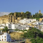 Il centro storico di Antequera conquista con case bianche, antiche chiese e monumenti che si innalzano sulla collina. Uno scenario autentico nel cuore dell'Andalusia.