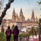 Dal Parco Alameda lo sguardo abbraccia la Cattedrale di Santiago de Compostela e il centro storico, in uno degli scorci più fotografati della città.