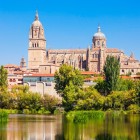 La Cattedrale Nuova di Salamanca domina il profilo della città con le sue eleganti torri, riflesse nelle acque del fiume Tormes. Un capolavoro tra gotico e barocco che racconta secoli di storia spagnola.