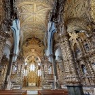 All’interno della Chiesa di San Francesco, colonne, altari e pareti scompaiono sotto una spettacolare talha dourada, mentre le volte gotiche guidano lo sguardo verso l’altare.
