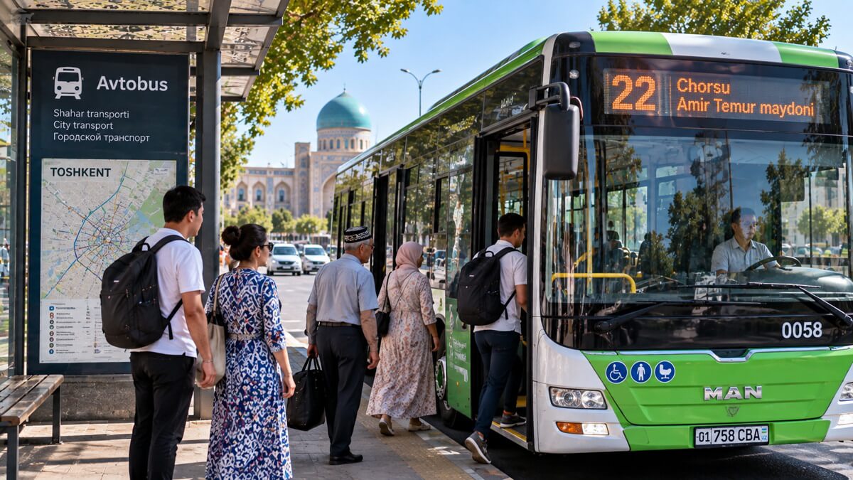 Spostarsi in autobus nelle città uzbeke